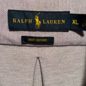 Men’s Ralph  Lauren Lavender Knit Oxford Shirt XL